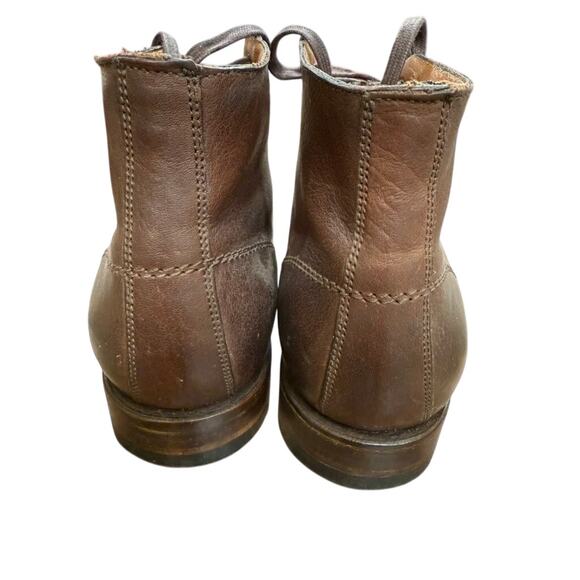 "FRYE" Men's Lace Up Dk. Brown Leather Chukka Boot SZ 8.5 Preppy College Bloque - Picture 2 of 11